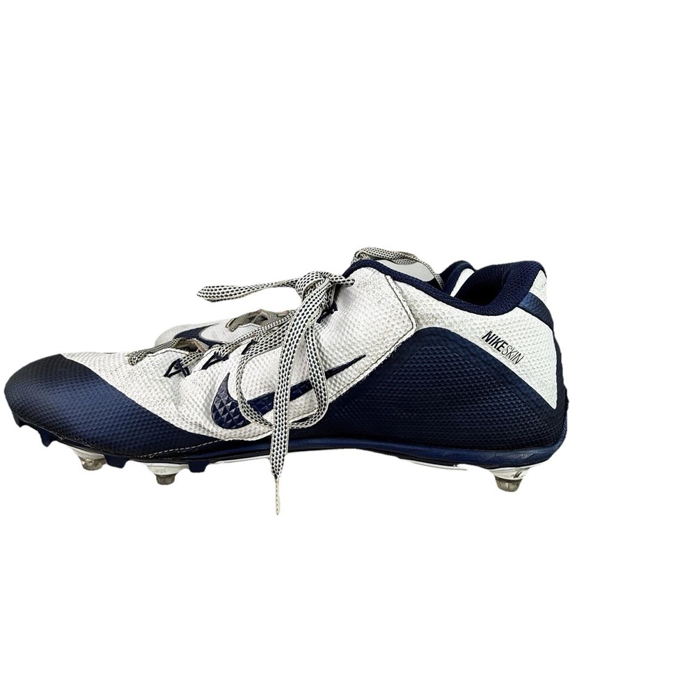 Nike Alpha Pro 2 3/4 TD Football Cleats Mens Size 15 Blue White 719935-144 - Picture 5 of 10